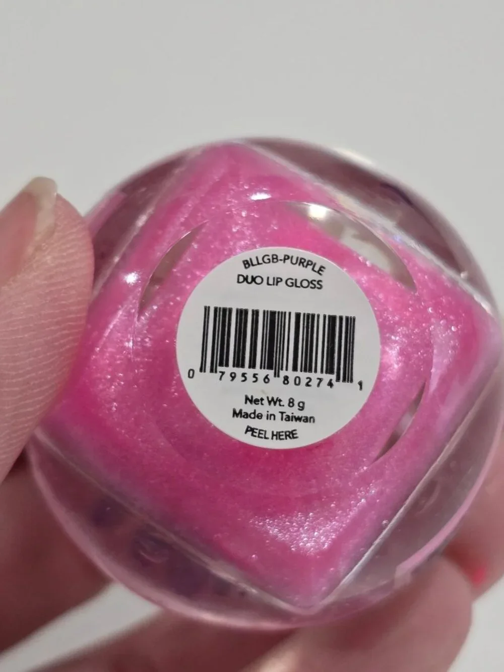 Blossom ✦ Duo Lip Gloss ✦ Clear & Pink Sparkle Hydrating Flower‑Infused .28oz